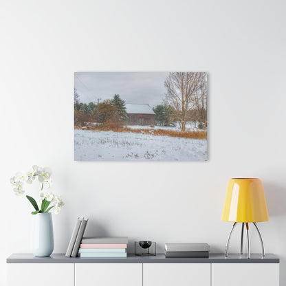 U R There Photography Hosner Road Grey in Late Fall Rustic Farmhouse Acrylic Wall Print