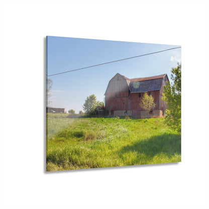 U R There Photography Leslie Road Red I Rustic Farmhouse Acrylic Wall Print