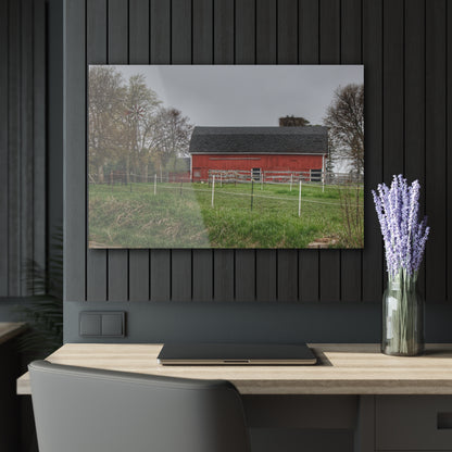 U R There Photography West Lake Road Farm and Filly II Rustic Farmhouse Acrylic Wall Print