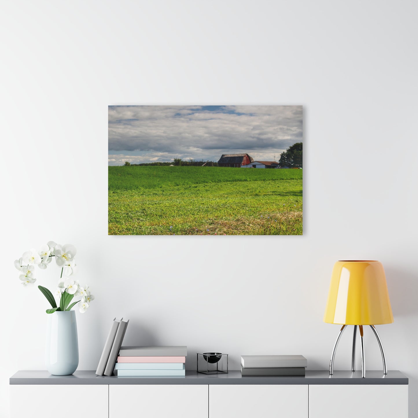 U R There Photography Across the Field in Kingston Rustic Farmhouse Acrylic Wall Print