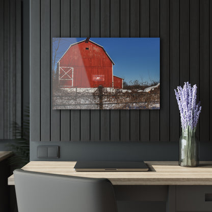 U R There Photography Vassar Red Wild Rustic Farmhouse Acrylic Wall Print