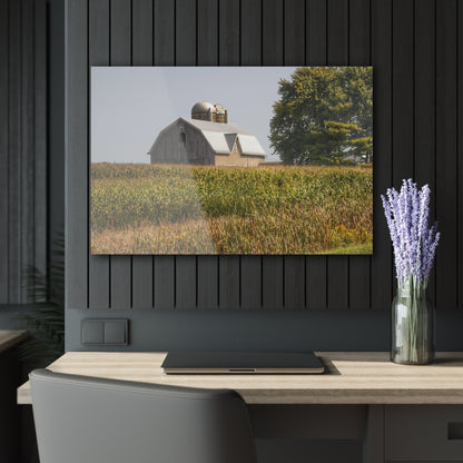 U R There Photography Beyond the September Corn on Swaffer Rustic Farmhouse Acrylic Wall Print