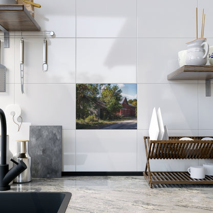 U R There Photography Bordman Roadside Buddies II Rustic Farmhouse Decorative Ceramic Tile