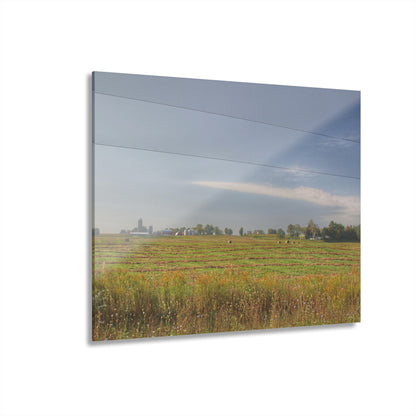 U R There Photography Farm Across the Field Rustic Farmhouse Acrylic Wall Print