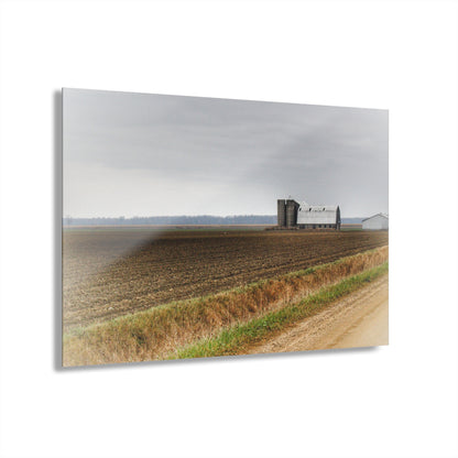 U R There Photography North Gates Road Old Grey I Rustic Farmhouse Acrylic Wall Print