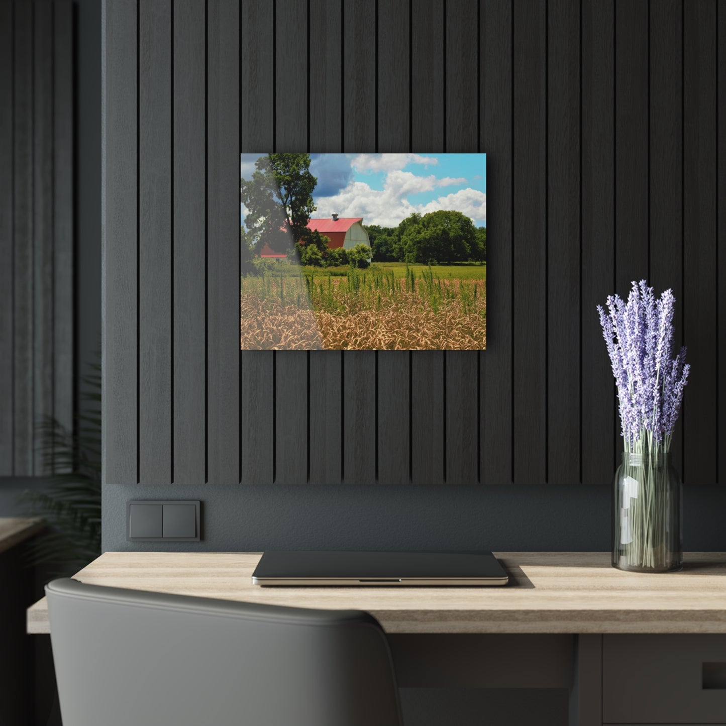 U R There Photography Northern White Rustic Farmhouse Acrylic Wall Print