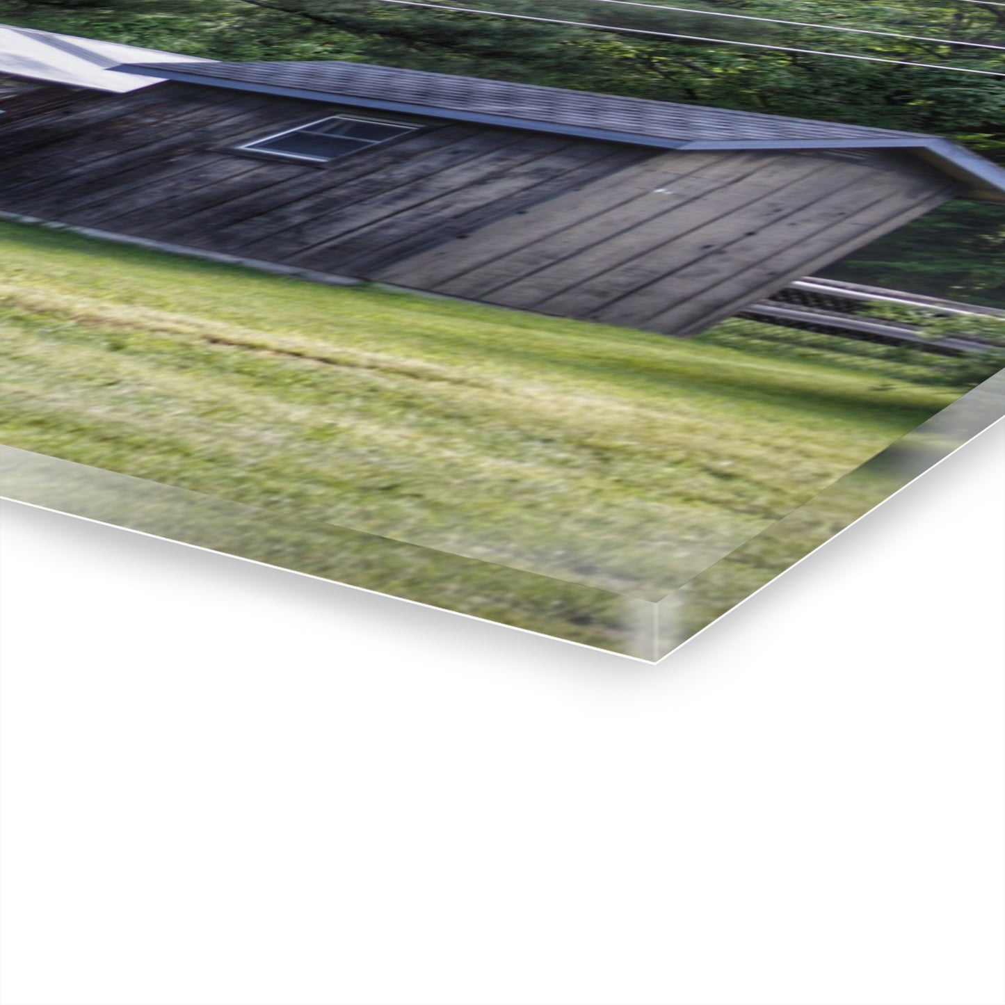 U R There Photography Leonard Road Roadside Greys Rustic Farmhouse Acrylic Wall Print