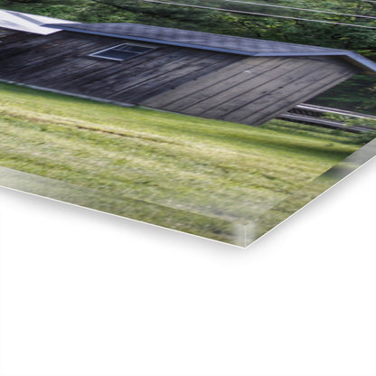 U R There Photography Leonard Road Roadside Greys Rustic Farmhouse Acrylic Wall Print