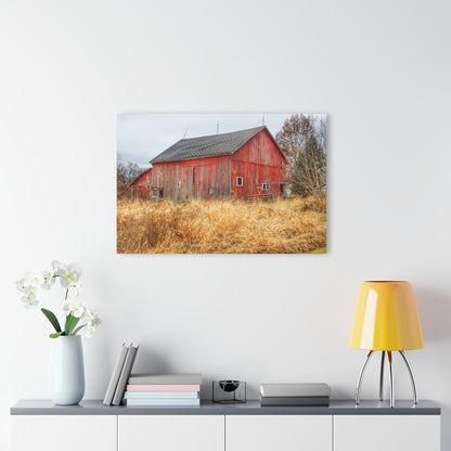 U R There Photography Harrington Road Red Rustic Farmhouse Acrylic Wall Print