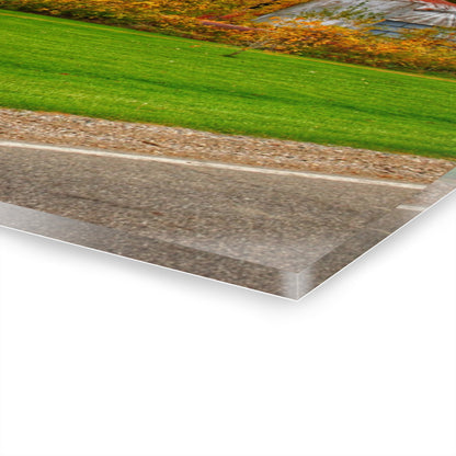 U R There Photography Galbraith Road Red Rustic Farmhouse Acrylic Wall Print