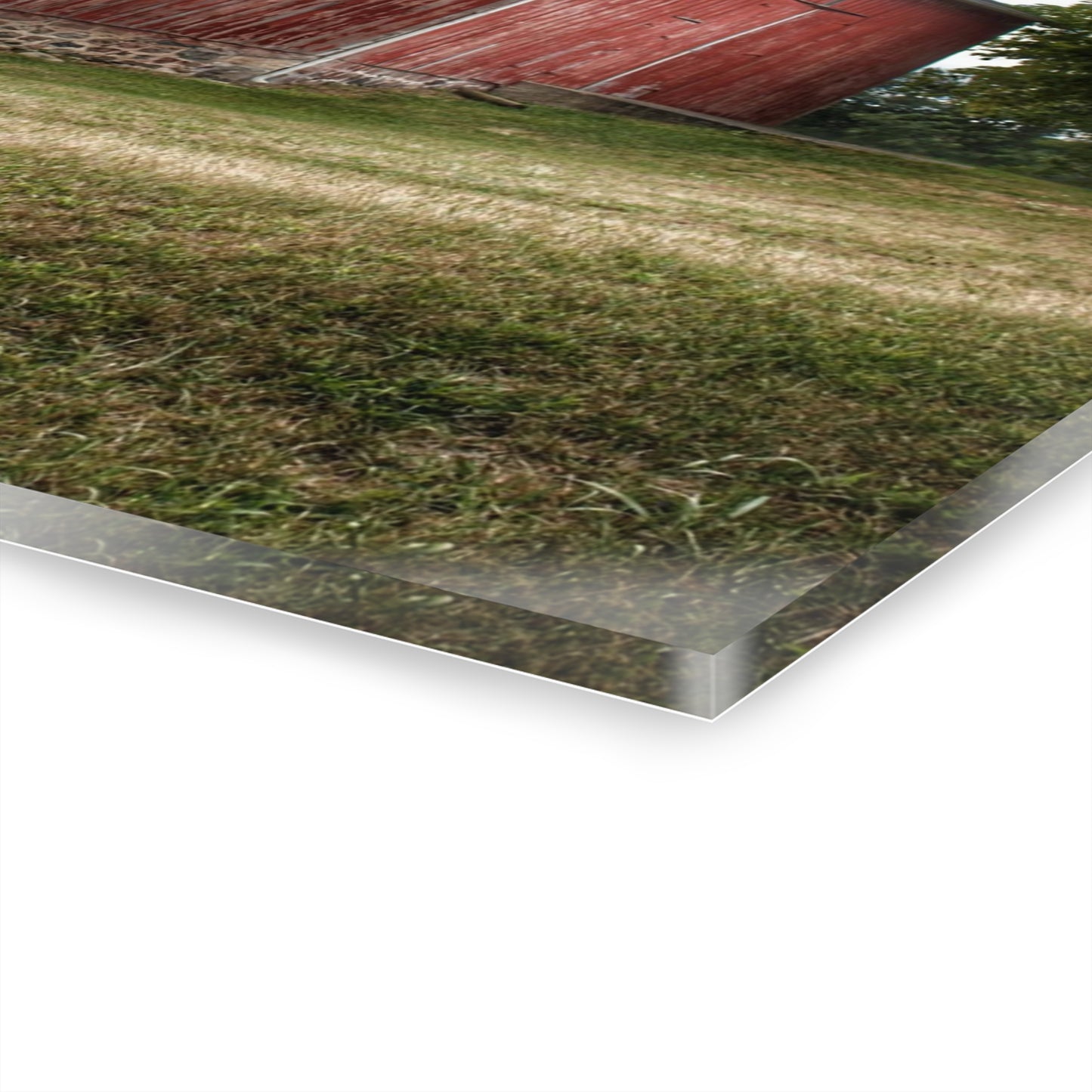 U R There Photography Five Lakes Red II Rustic Farmhouse Acrylic Wall Print