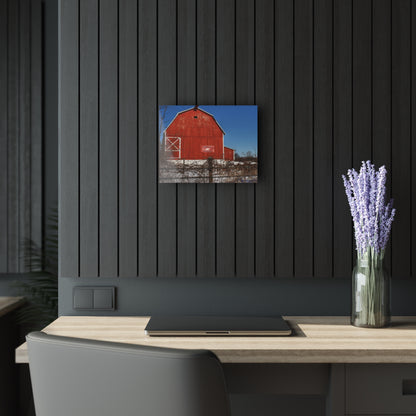 U R There Photography Vassar Red Wild Rustic Farmhouse Acrylic Wall Print