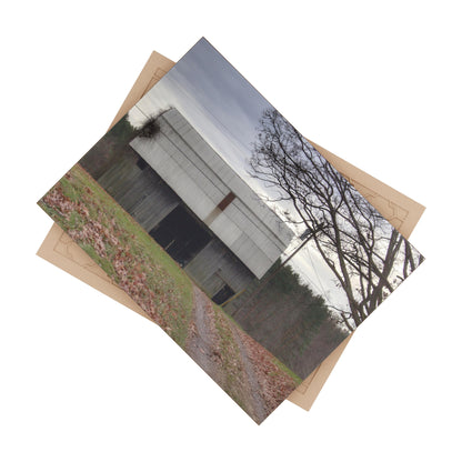 U R There Photography Grey Horse Barn Rustic Farmhouse Decorative Ceramic Tile