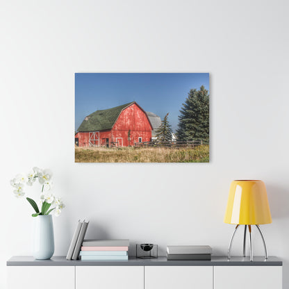 U R There Photography Elmwood Road Red III Rustic Farmhouse Acrylic Wall Print