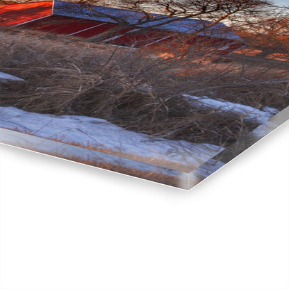 U R There Photography Early Spring on Mount Morris Road Rustic Farmhouse Acrylic Wall Print