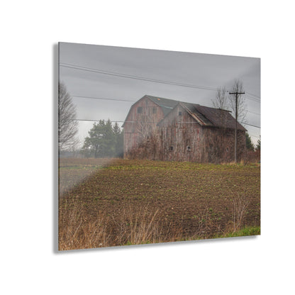 U R There Photography Bowers Road Grey Duo I Rustic Farmhouse Acrylic Wall Print