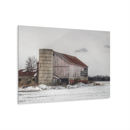 U R There Photography Babcock Road Grey Rustic Farmhouse Acrylic Wall Print