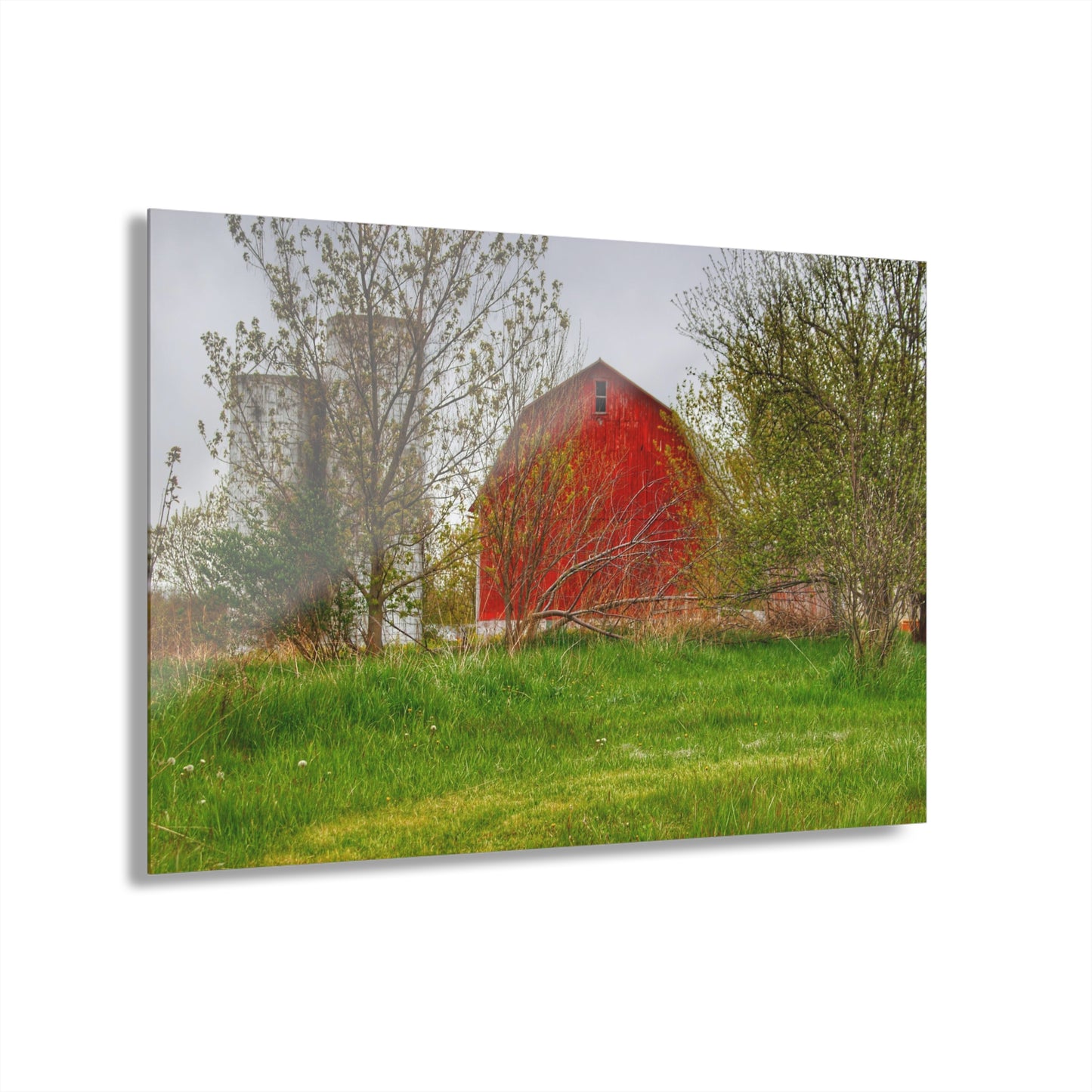 U R There Photography Castle Corner Red I Rustic Farmhouse Acrylic Wall Print