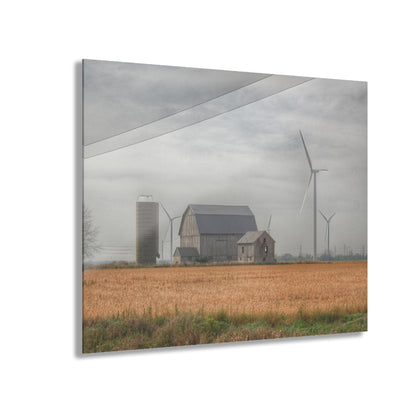 U R There Photography Pinabog Greys Rustic Farmhouse Acrylic Wall Print 14 "x 11"