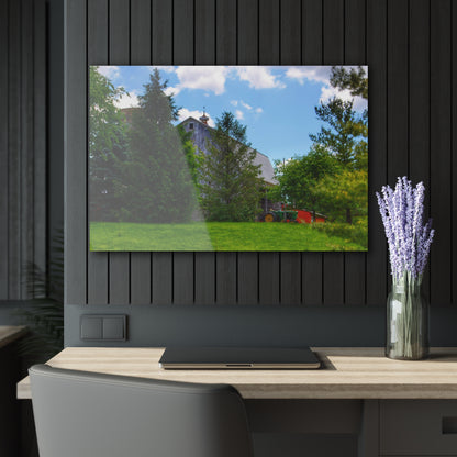 U R There Photography Bordman Road Hidden Grey Rustic Farmhouse Acrylic Wall Print