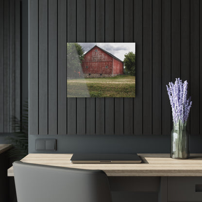 U R There Photography Five Lakes Red II Rustic Farmhouse Acrylic Wall Print