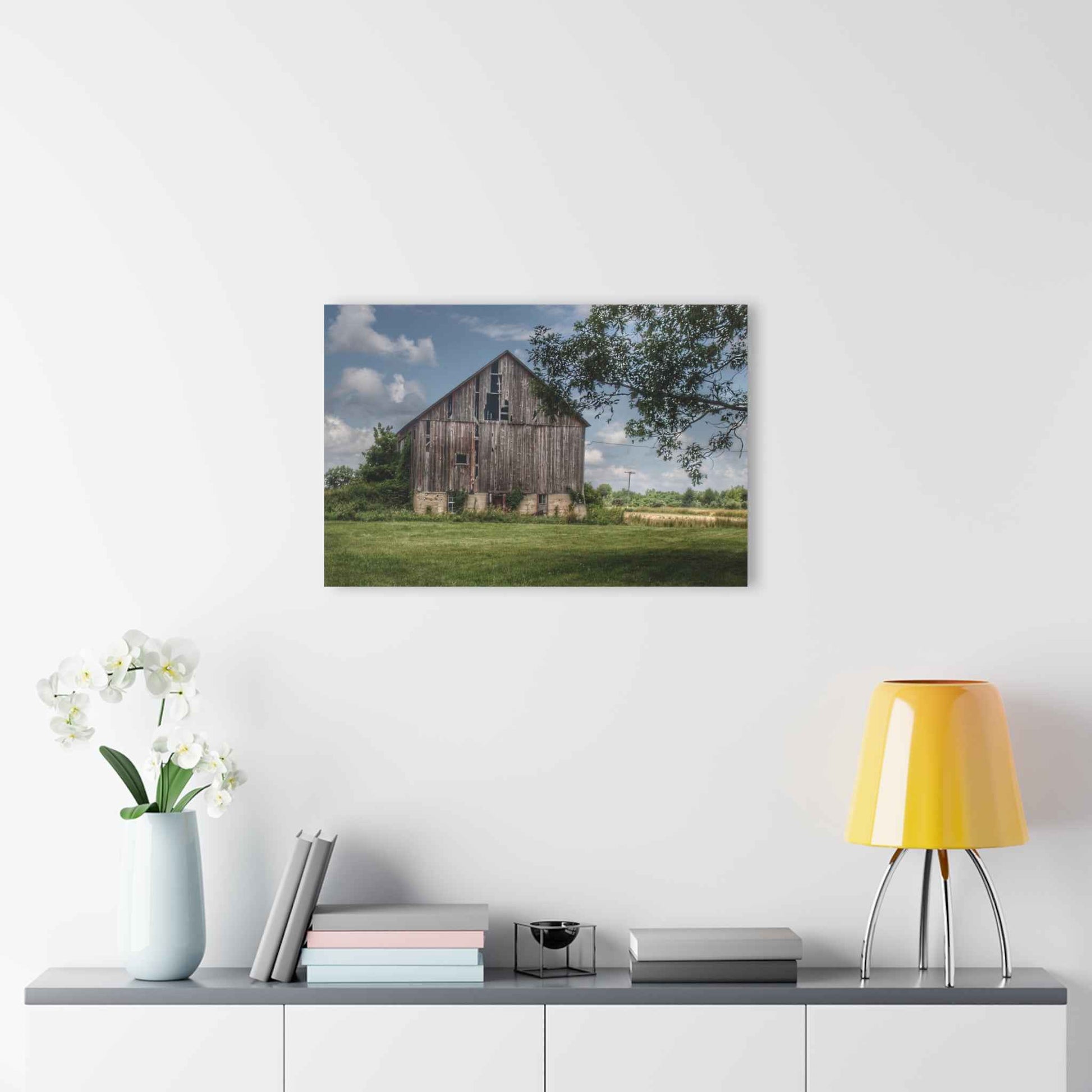 U R There Photography Bohms Road Grey I Rustic Farmhouse Acrylic Wall Print