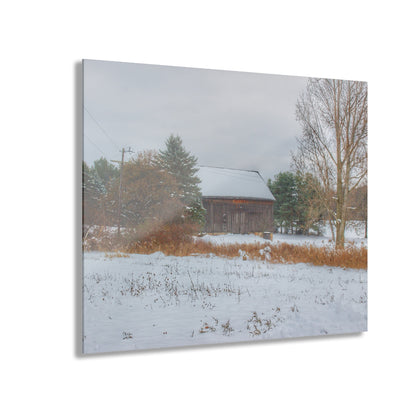 U R There Photography Hosner Road Grey in Late Fall Rustic Farmhouse Acrylic Wall Print