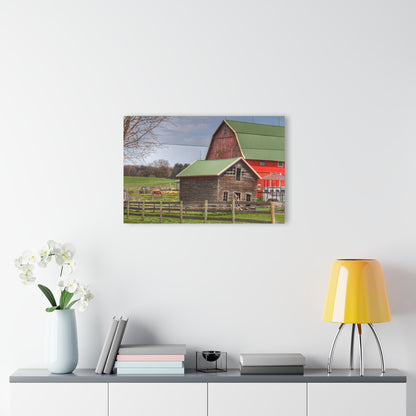 U R There Photography Oregon Road Tilted Little Grey Rustic Farmhouse Acrylic Wall Print