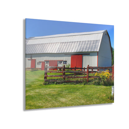 U R There Photography Bishop Road Beyond the Fence Rustic Farmhouse Acrylic Wall Print