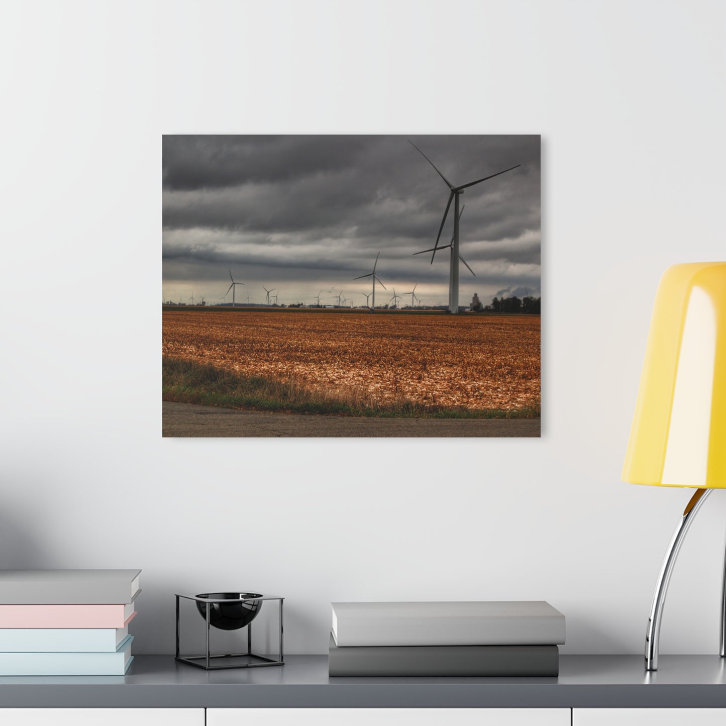 U R There Photography Garner Road Windmills Rustic Farmhouse Acrylic Wall Print