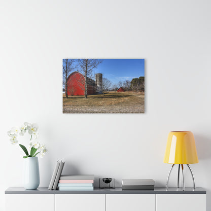 U R There Photography Romeo Plank Road Reds I Rustic Farmhouse Acrylic Wall Print