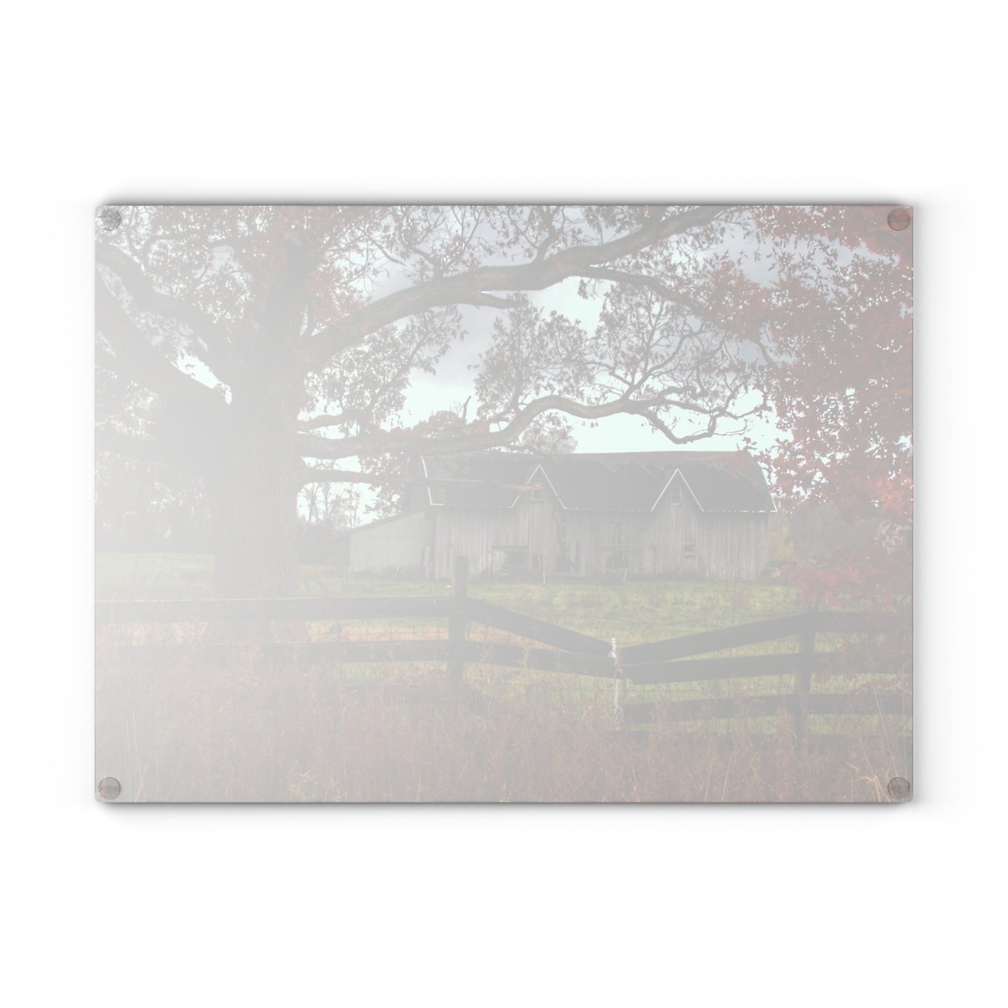 Barn Boutique Rustic Tempered-Glass Cutting Board| Green Road Grey Beyond the Oak