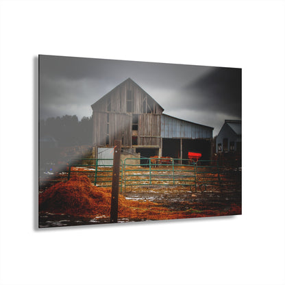 U R There Photography Chapman Road Grey II Rustic Farmhouse Acrylic Wall Print