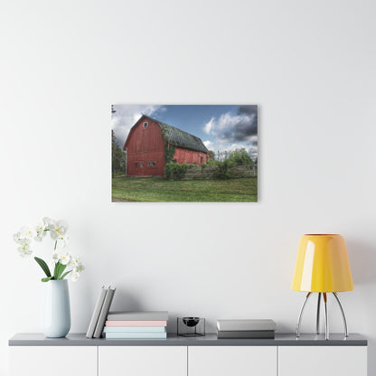 U R There Photography Hegal Road Old Red I Rustic Farmhouse Acrylic Wall Print