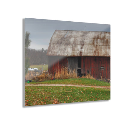 U R There Photography Castle Road Relic Red Rustic Farmhouse Acrylic Wall Print
