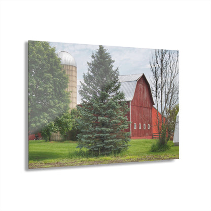 U R There Photography German Road Red I Rustic Farmhouse Acrylic Wall Print
