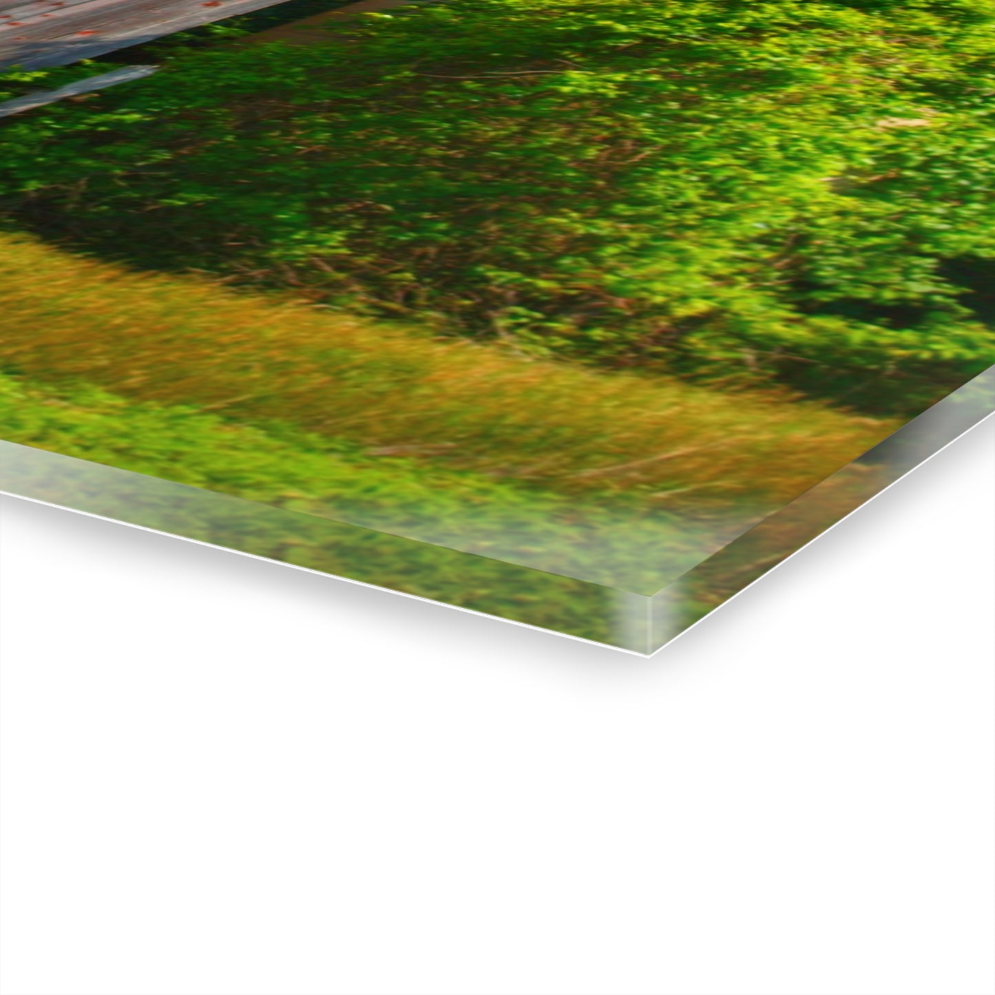 U R There Photography Mushroom Road Red and Silo Rustic Farmhouse Acrylic Wall Print