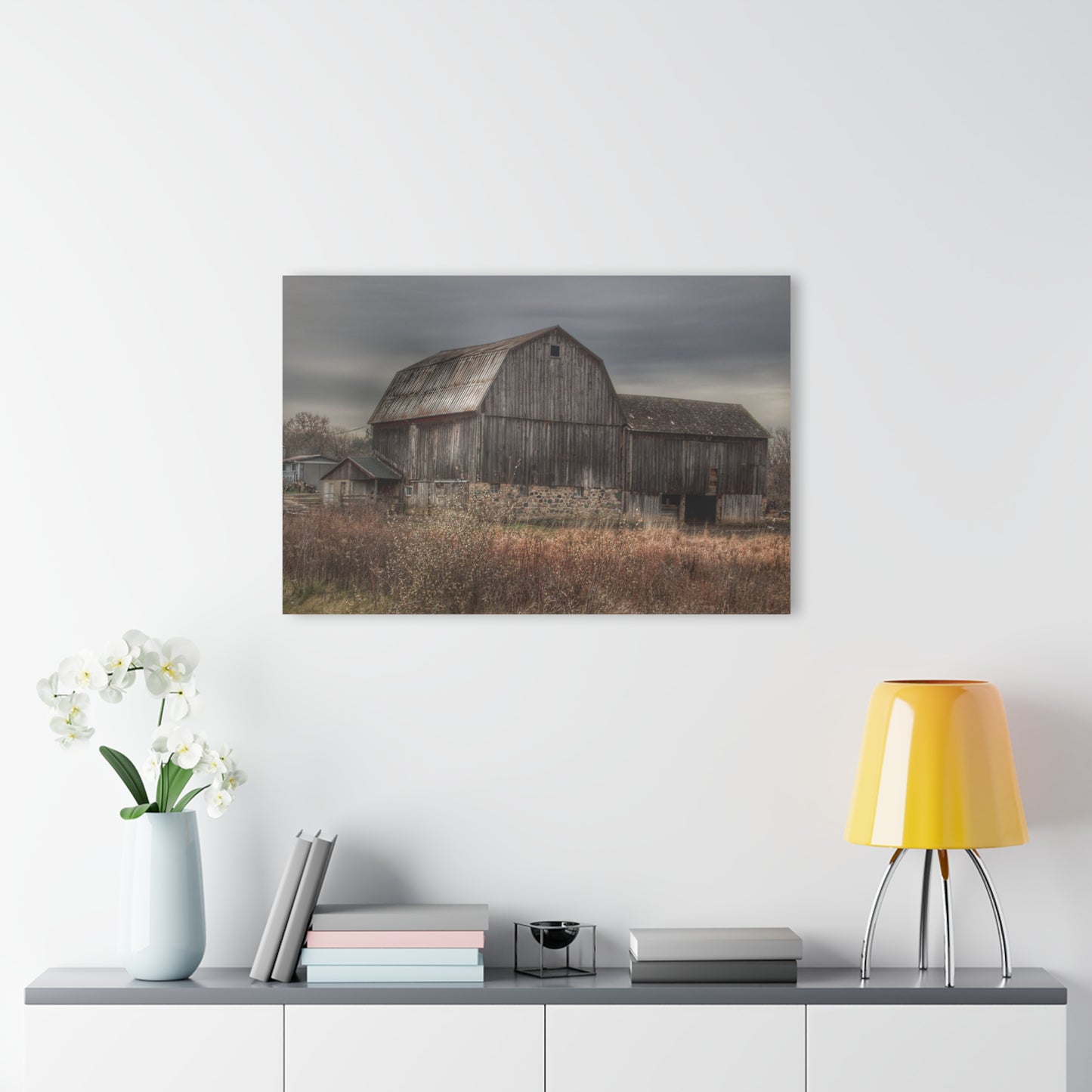 U R There Photography Majestic Grey Rustic Farmhouse Acrylic Wall Print