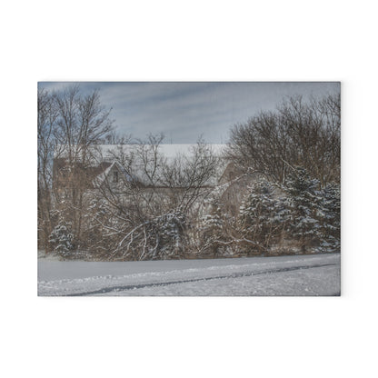 U R There Photography Hidden in Oxford II Rustic Farmhouse Tempered-Glass Cutting Board