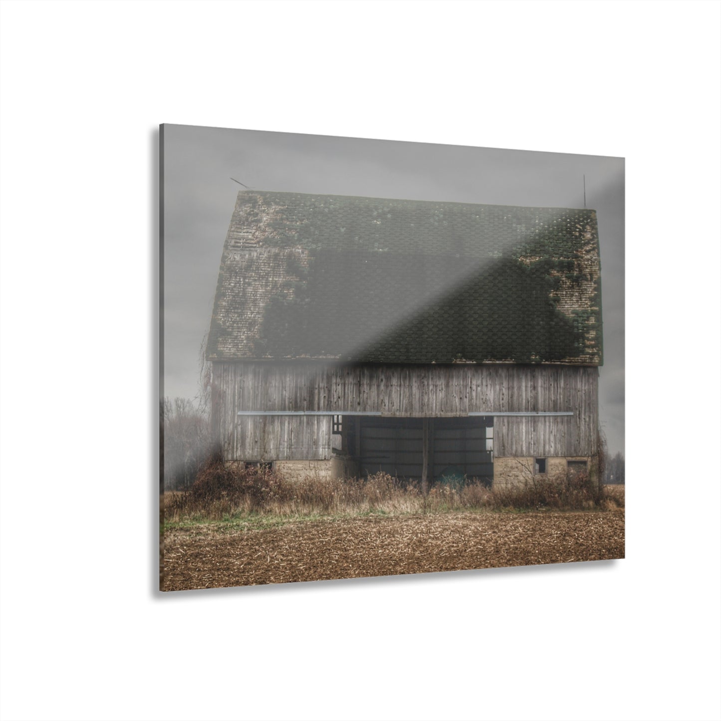 U R There Photography Stone Road Old Grey II Rustic Farmhouse Acrylic Wall Print