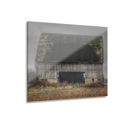 U R There Photography Stone Road Old Grey II Rustic Farmhouse Acrylic Wall Print