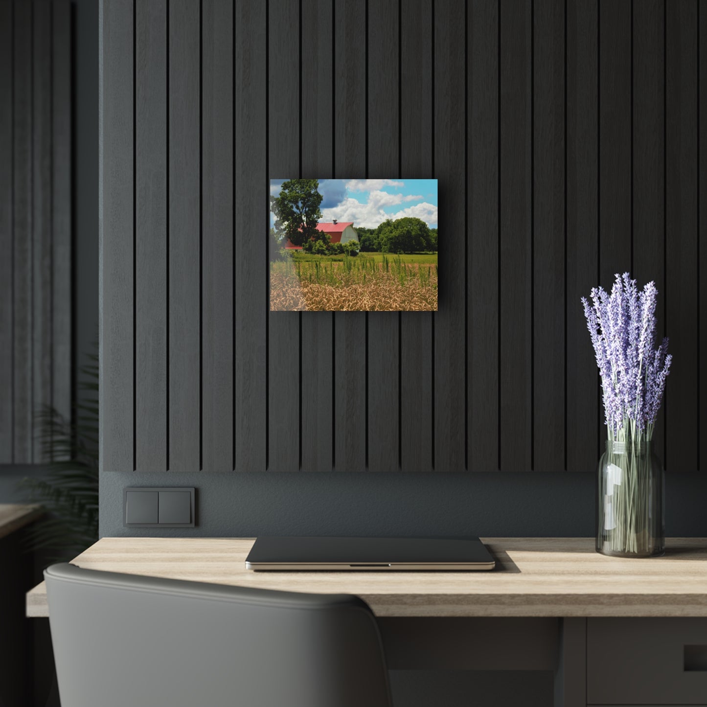 U R There Photography Northern White Rustic Farmhouse Acrylic Wall Print