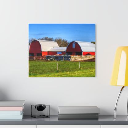 U R There Photography M-15 Reds Rustic Farmhouse Acrylic Wall Print