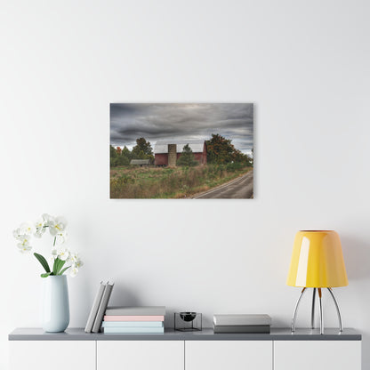 U R There Photography Columbiaville Red in Fall I Rustic Farmhouse Acrylic Wall Print