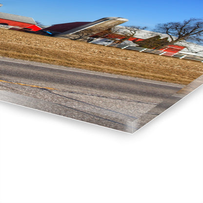 U R There Photography Marlette Reds Rustic Farmhouse Acrylic Wall Print