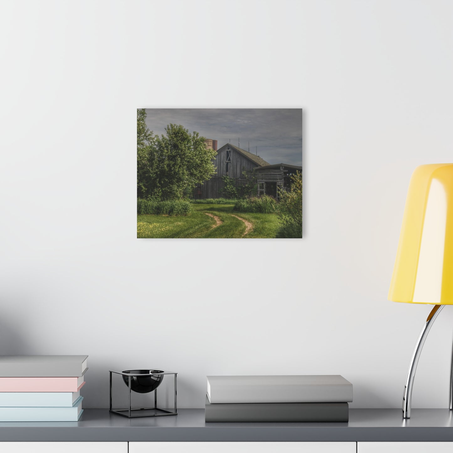 U R There Photography Barkley Road Greys I Rustic Farmhouse Acrylic Wall Print