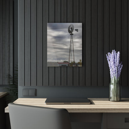 U R There Photography Valentine Road Windmill Rustic Farmhouse Acrylic Wall Print
