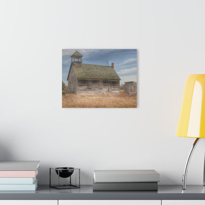 U R There Photography McKenzie Road Old Schoolhouse Rustic Farmhouse Acrylic Wall Print