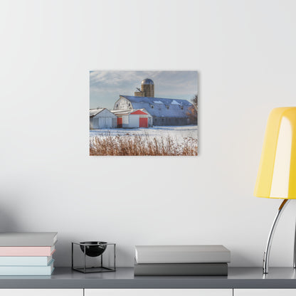 U R There Photography Shoemaker Road Grey Rustic Farmhouse Acrylic Wall Print