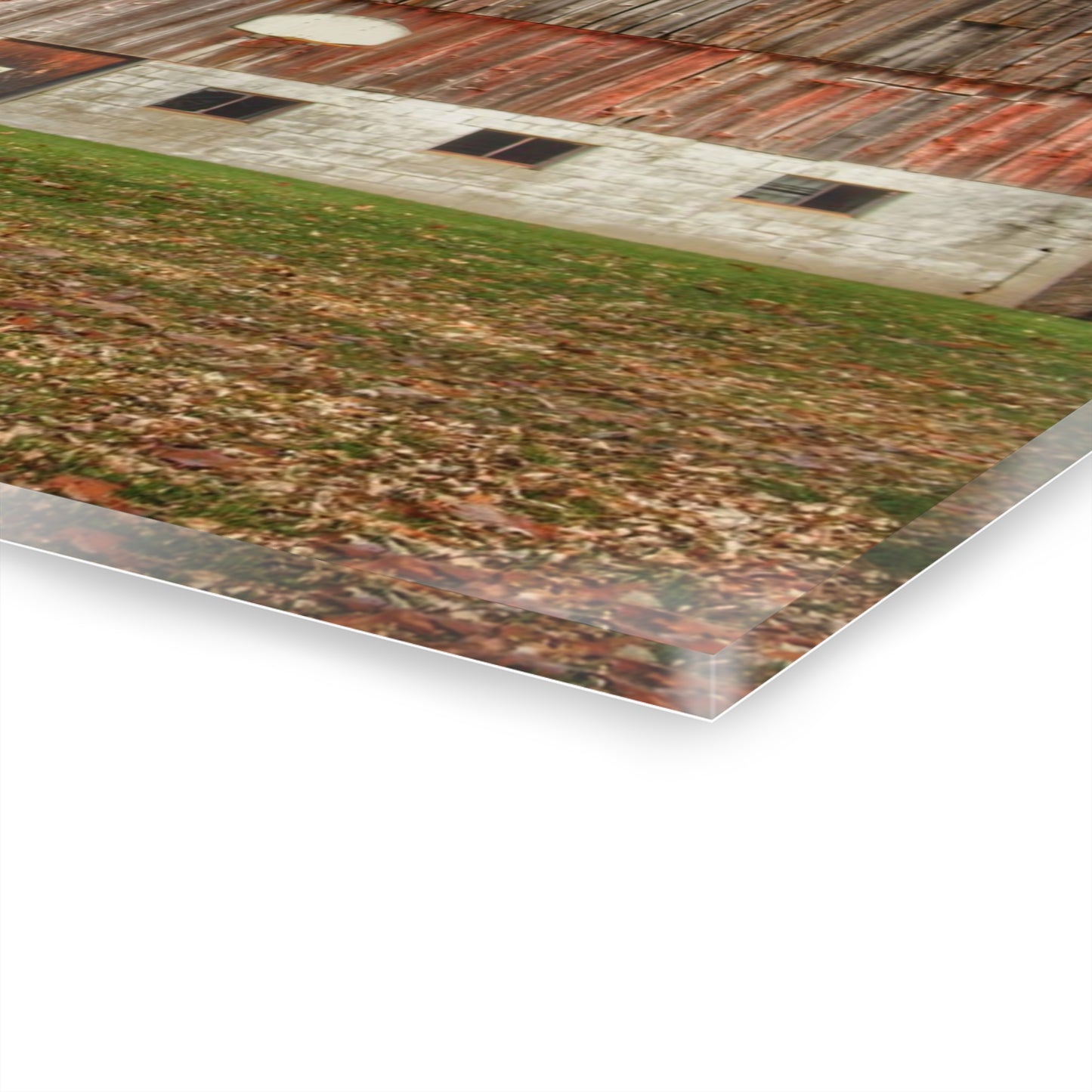 U R There Photography Crawford Road Old Red Rustic Farmhouse Acrylic Wall Print
